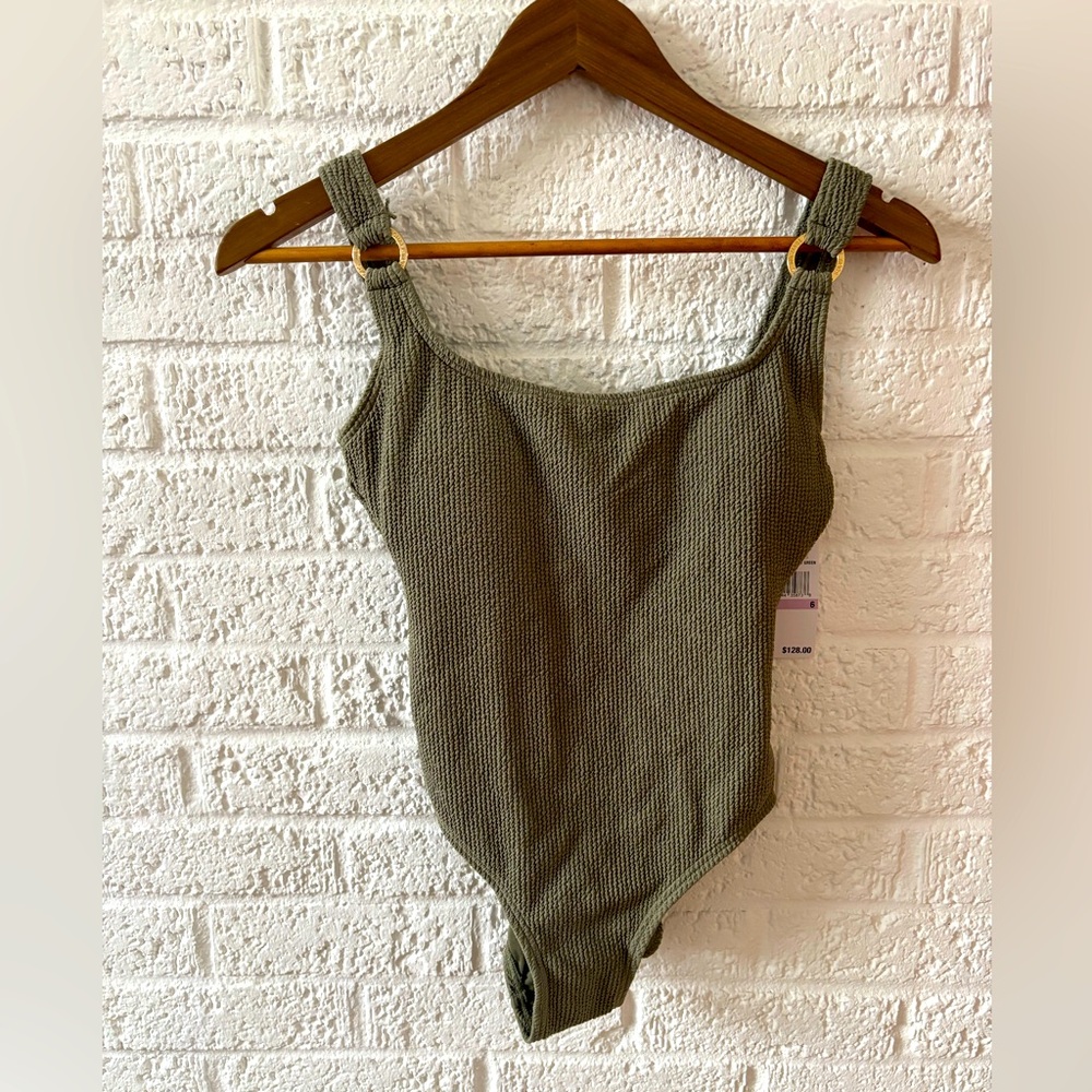 Michael Khors One Piece Army Green Bathing Suit